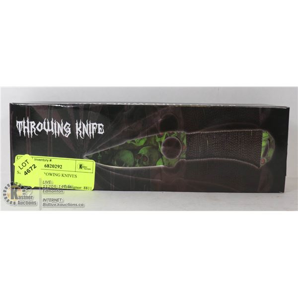 SET OF 8" THROWING KNIVES