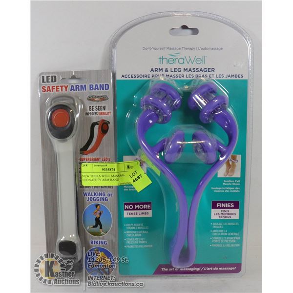 NEW THERA WELL MASSAGER & LED SAFETY ARM BAND