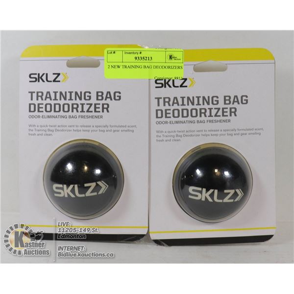 2 NEW TRAINING BAG DEODORIZERS