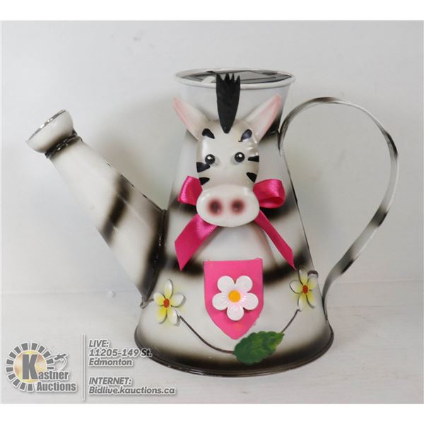 METAL SOLAR WATER CAN DECORATION