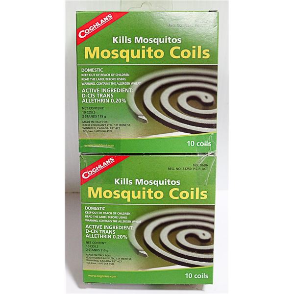 NEW COGHLANS MOSQUITO COILS *** 20 COILS TOTAL***
