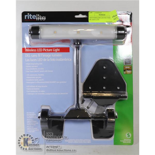 NEW WIRELESS LED PICTURE LIGHT BY: RITE LITE
