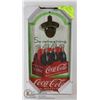 Image 1 : VINTAGE STYLE COCA -COLA  WOOD WALL HANGING BOTTLE