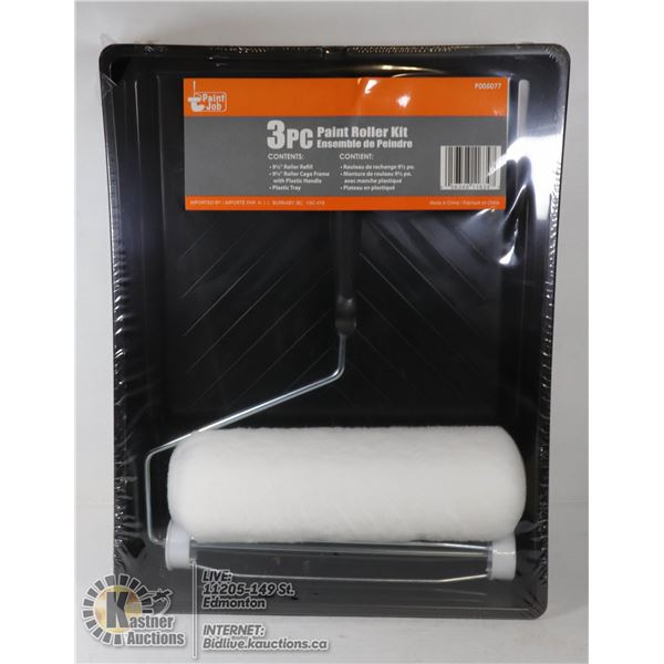 NEW 3PC PAINT ROLLER KIT