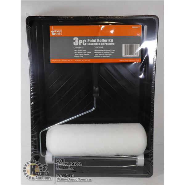NEW 3PC PAINT ROLLER KIT