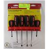 Image 1 : NEW GREAT NECK 6PC SCREWDRIVER SET INCLUDES STUBBY