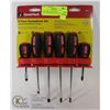 Image 1 : NEW GREAT NECK 6PC SCREWDRIVER SET INCLUDES STUBBY