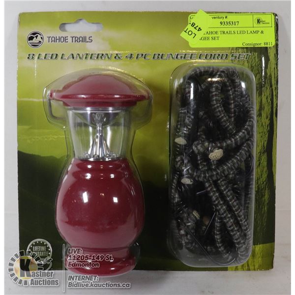 NEW TAHOE TRAILS LED LAMP & BUNGEE SET