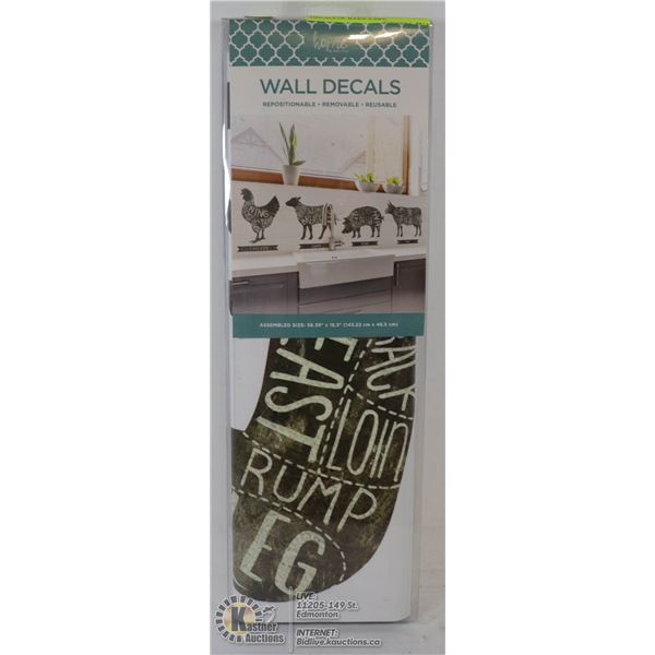 NEW REMOVABLE REUSABLE WALL DECALS OF BARN YARD