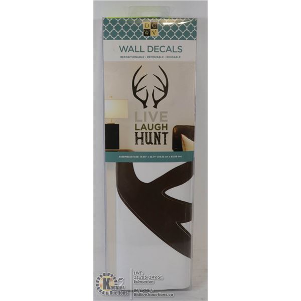 NEW REMOVABLE REUSABLE WALL DECALS OF LIVE LAUGH