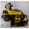 Image 1 : x3 TONKA METAL DUMPTRUCK AND TRACKERS, WORKING