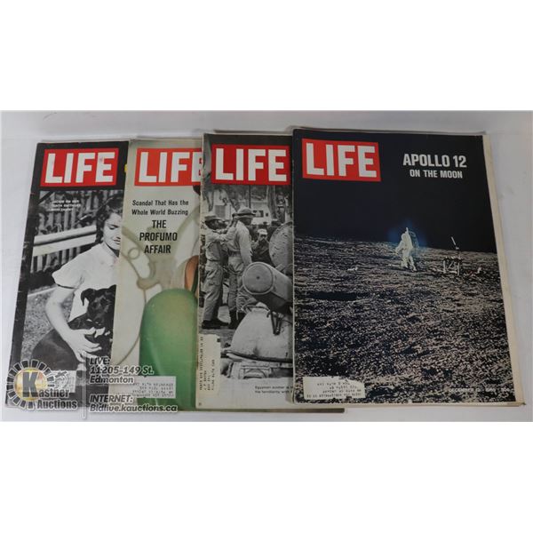 FOUR 1960'S LIFE MAGAZINES