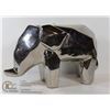Image 1 : LARGE PLATINUM STEEL COLOR SHOWHOME ELEPHANT STATU