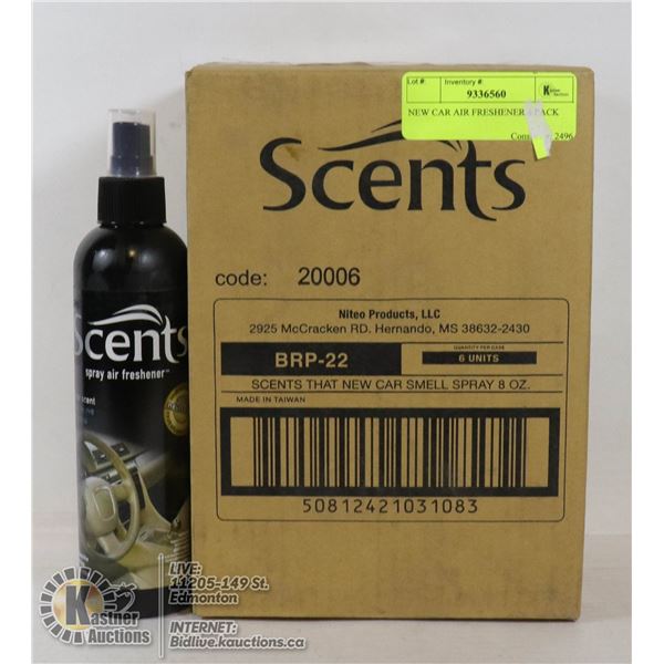 NEW CAR AIR FRESHENER 6 PACK