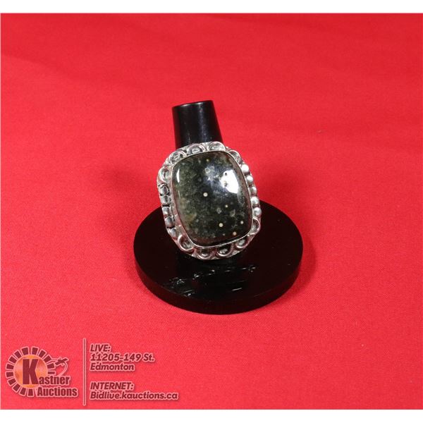 #52-OCEAN JASPER RING SIZE 8.5