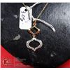 Image 1 : #148-DIAMOND ACCENT PENDANT & NECKLACE 18"