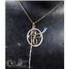 Image 1 : #143-DIAMOND ACCENT PENDANT & NECKLACE 18"