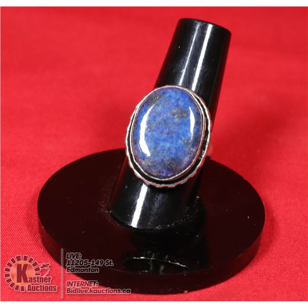 #12-NATURAL LAPIZ LAZULI RING SIZE 6.5