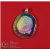 Image 1 : #32-RAINBOW SOLAR QUARTZ PENDANT