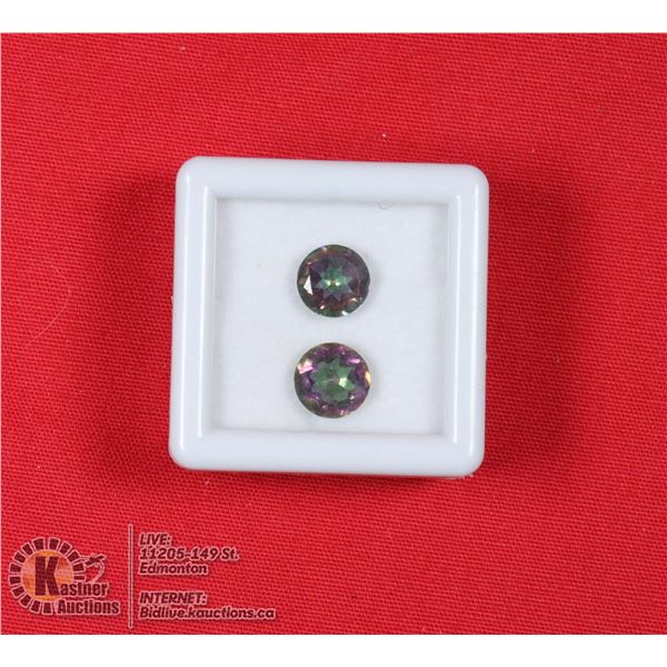 #221-MYSTIC QUARTZ GEMSTONES 7 -  7.2mm 2.45ct