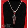 Image 1 : SILVER ALLOY ARROWHEAD CHAIN AND PENDANT