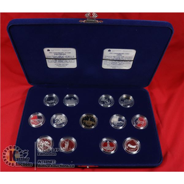 1992 PROOF 25 CENTS  FROM ALL 12 PROVINCES