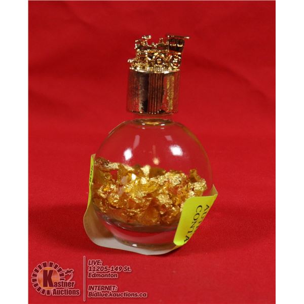 AUTHENTIC 24K GOLD FLAKES IN CONTAINER