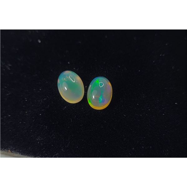 19)  LOT OF 2 OVAL NATURAL ETHIOPEAN WELO