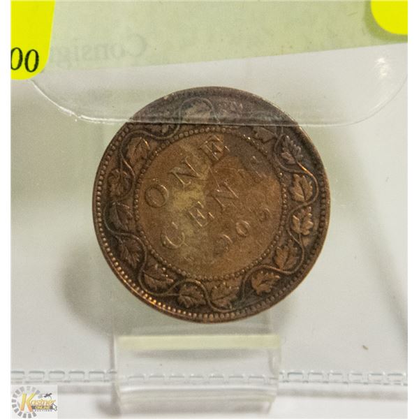 1902 CANADIAN LARGE PENNY COIN