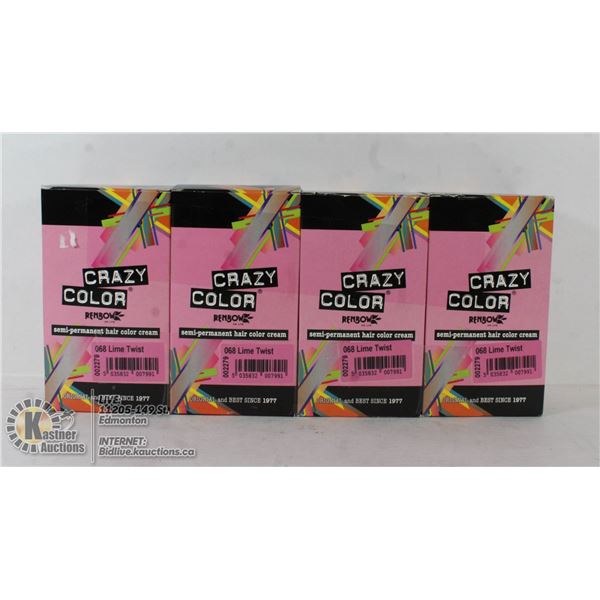 CRAZY COLOUR SEMI PERMANENT HAIR COLOR CREAM.