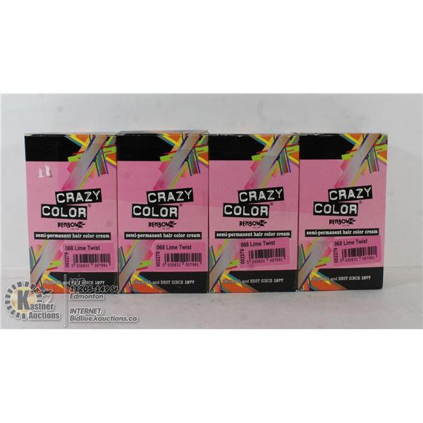 CRAZY COLOUR SEMI PERMANENT HAIR COLOR CREAM.