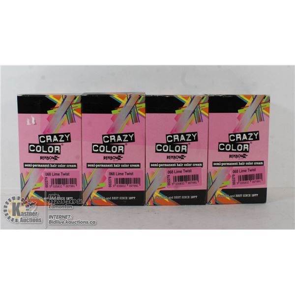 CRAZY COLOUR SEMI PERMANENT HAIR COLOR CREAM.