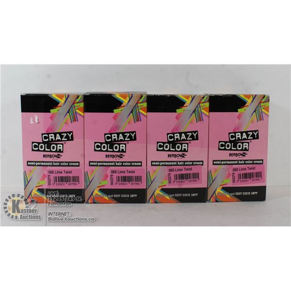 CRAZY COLOUR SEMI PERMANENT HAIR COLOR CREAM.