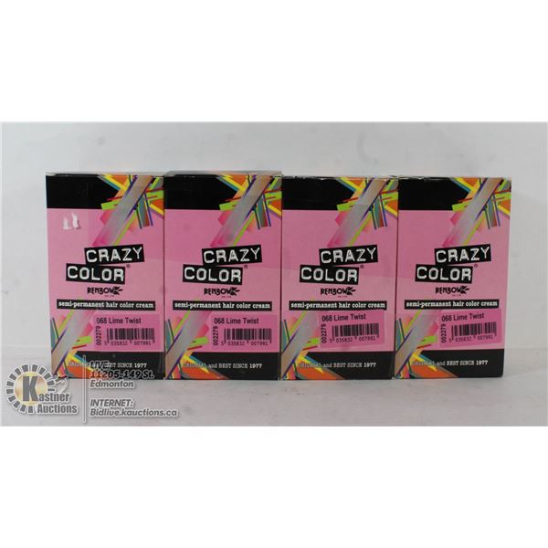 CRAZY COLOUR SEMI PERMANENT HAIR COLOR CREAM.