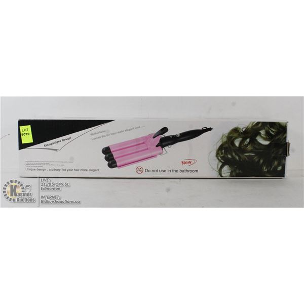 TRIPLE BARREL HAIR CURLER. 25MM.