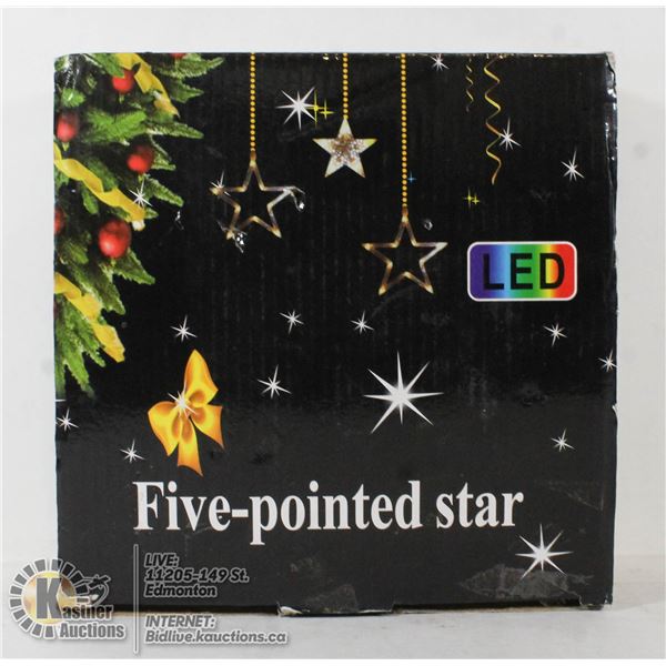 LED FIVE POINTED STAR STRING LIGHT.
