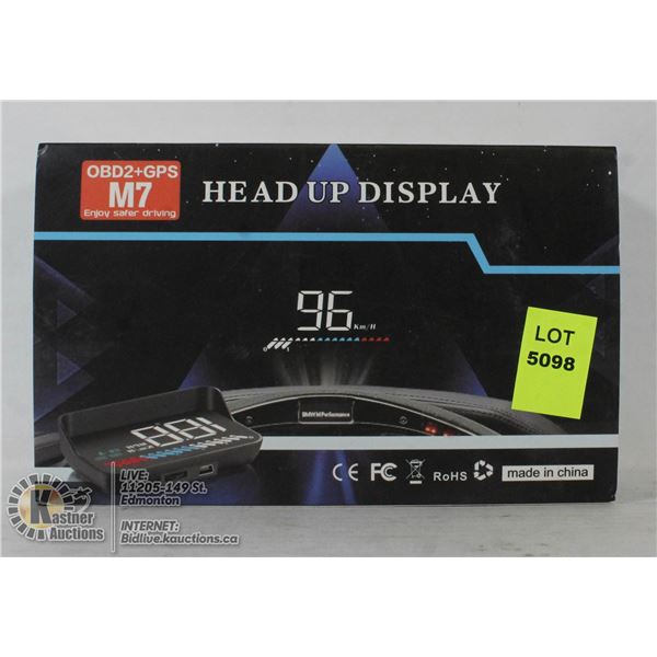 OBDII HEADS UP DISPLAY.