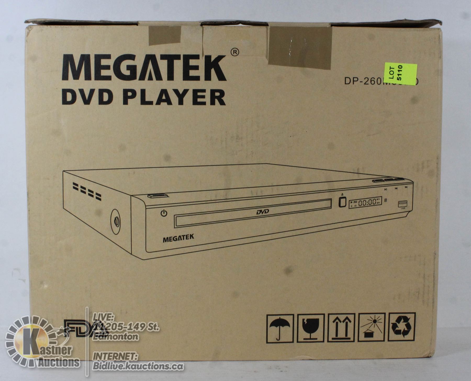MEGATEK DVD PLAYER MODEL DP-260M55HD