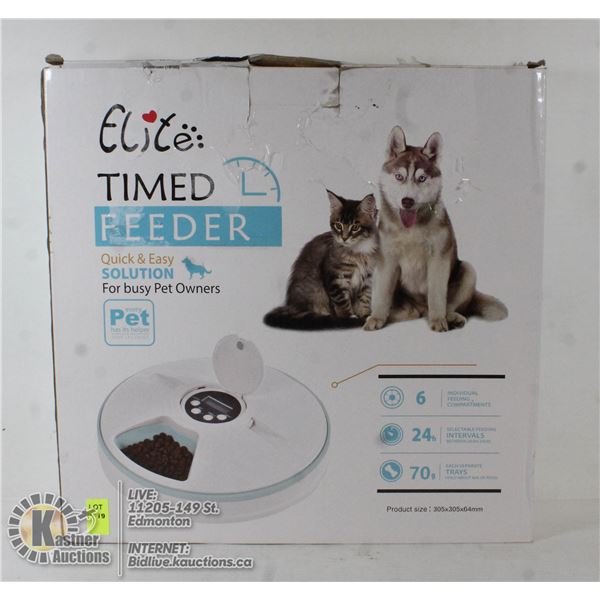 TIMED PET FEEDER.