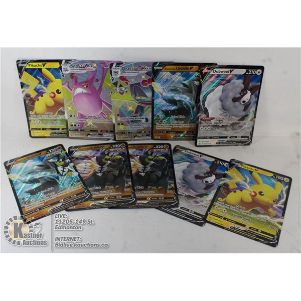 x10 JUMBO POKEMON COLLECTORS CARDS, NEW