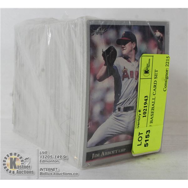 1992 LEAF BASEBALL CARD SET 1-264