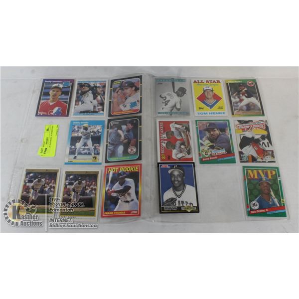 2 PAGES OF BASEBALL SUPERSTARS