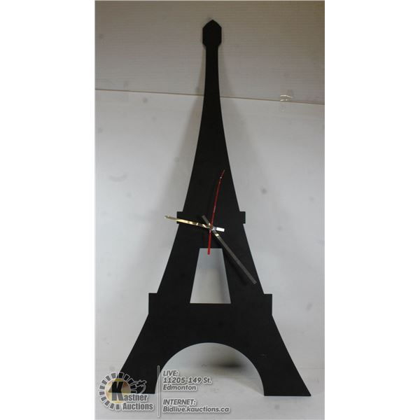 EIFFEL TOWER METAL CLOCK