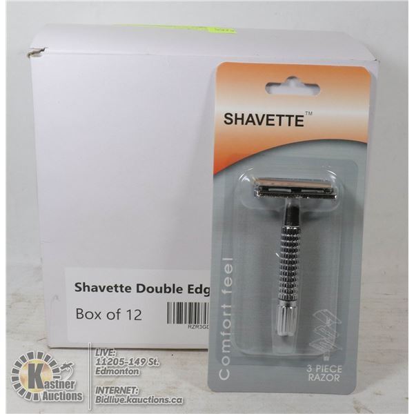 BOX CONTAINING 12PCS OF RAZORS (WILKINSON MOUNT)