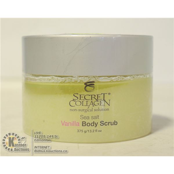 SECRET COLLAGEN SEA SALT VANILLA BODY SCRUB