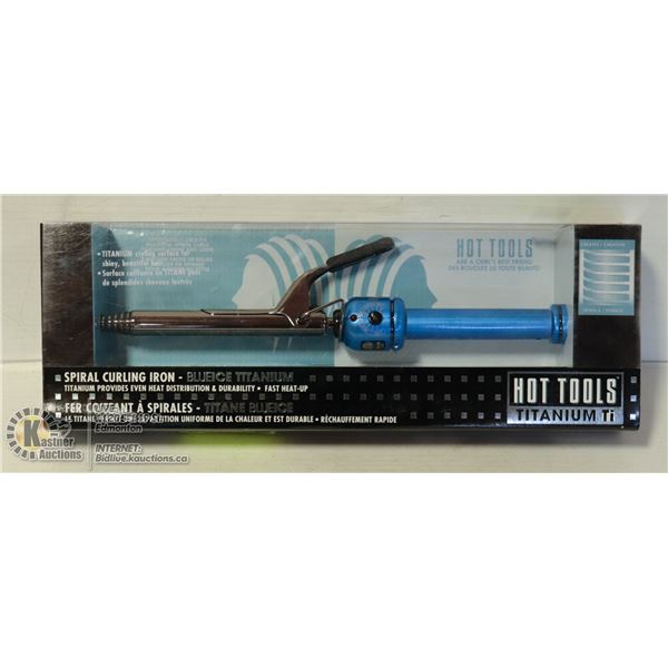HOT TOOLS TITANIUM SPIRAL CURLING IRON