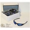Image 1 : BOX OF OAKLEYS STYLE SUNGLASSES. SMOKE BLACK.