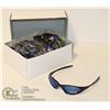 Image 1 : BOX OF OAKLEYS STYLE SUNGLASSES. SMOKE BLACK .