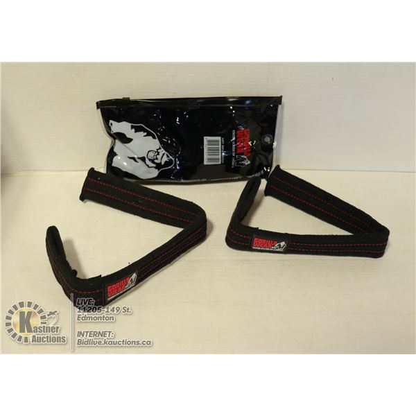 GORILLA WEAR HARD CORE LIFTING STRAPS.