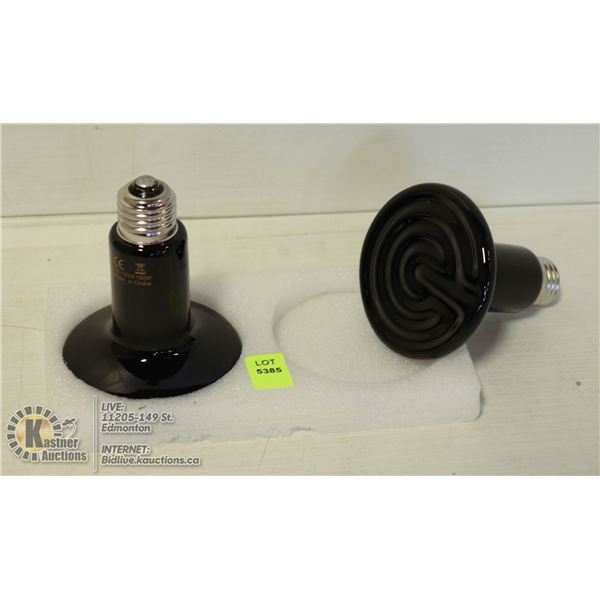 LOT OF CERAMIC HEAT LAMP.